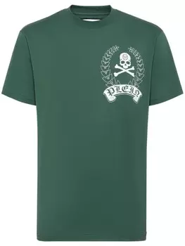 Philipp Plein футболка с логотипом, зеленый