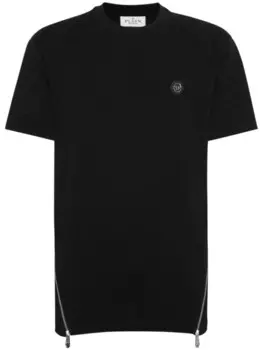Philipp Plein футболка с молниями, черный