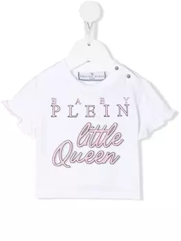 Philipp Plein футболка с надписью, белый