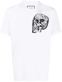 Philipp Plein футболка с принтом, белый