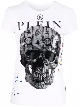 Philipp Plein футболка с принтом, белый