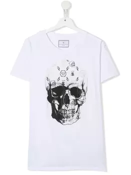 Philipp Plein футболка с принтом, белый