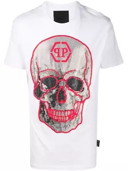 Philipp Plein футболка с принтом, белый