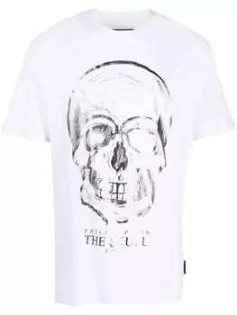 Philipp Plein футболка с принтом, белый