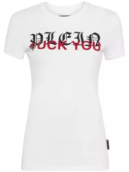 Philipp Plein футболка с принтом, белый