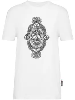 Philipp Plein футболка с принтом, белый