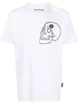 Philipp Plein футболка с принтом, белый