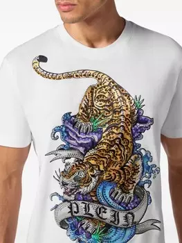 Philipp Plein футболка с принтом, белый