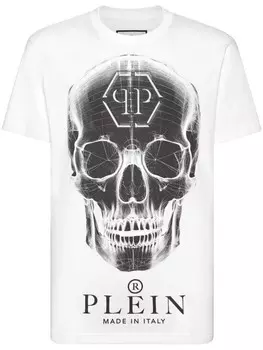 Philipp Plein футболка с принтом черепа SS, белый