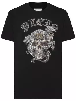 Philipp Plein футболка с принтом черепа SS, черный