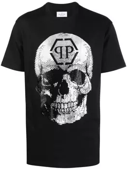Philipp Plein футболка с принтом, черный