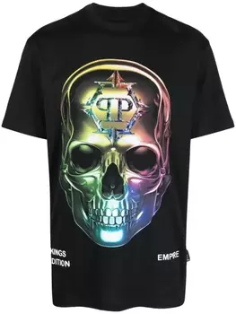 Philipp Plein футболка с принтом, черный