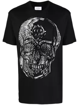 Philipp Plein футболка с принтом, черный