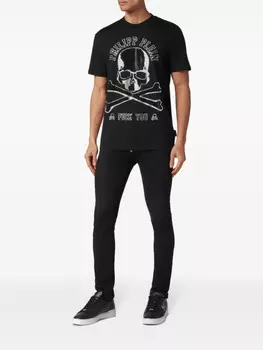 Philipp Plein футболка с принтом, черный