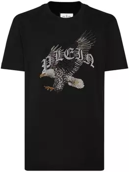 Philipp Plein футболка с принтом Eagle, черный