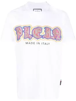 Philipp Plein футболка с принтом Gothic Plein, белый