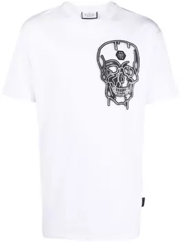 Philipp Plein футболка с принтом граффити, белый