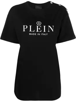 Philipp Plein футболка с принтом Made in Italia, черный