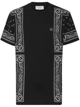 Philipp Plein футболка с принтом пейсли, черный