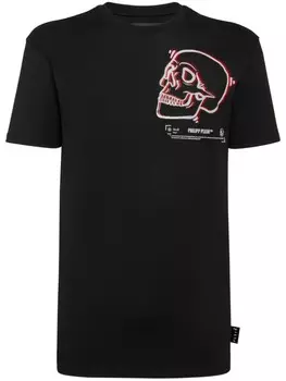 Philipp Plein футболка с принтом Skull, черный