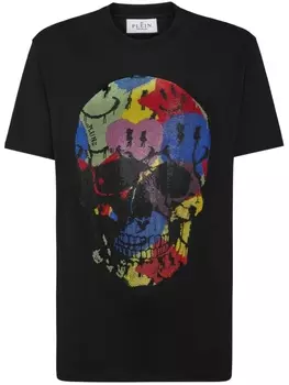 Philipp Plein футболка с принтом Smile, черный
