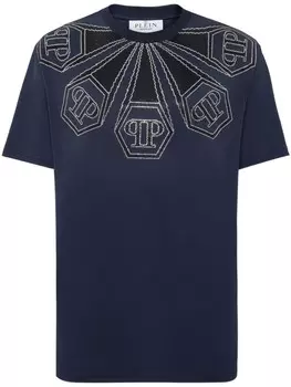 Philipp Plein футболка с шестиугольником, синий