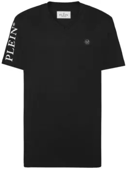 Philipp Plein футболка с V-образным вырезом, черный