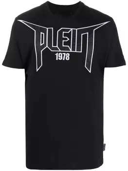 Philipp Plein футболка с вышитым логотипом, черный