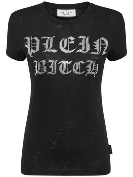 Philipp Plein футболка Sexy Pure Gothic Plein с кристаллами, черный