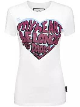Philipp Plein футболка Sexy Pure с кристаллами, белый