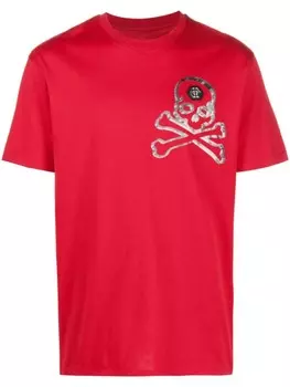 Philipp Plein футболка Skull&Bones, красный
