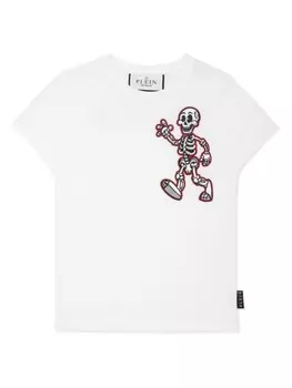 Philipp Plein футболка Skully Gang, белый