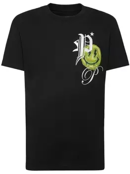 Philipp Plein футболка Smile с логотипом, черный