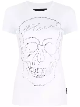 Philipp Plein футболка со стразами, белый