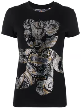 Philipp Plein футболка со стразами, черный