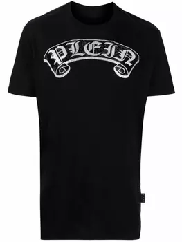 Philipp Plein футболка со стразами, черный