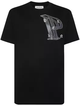 Philipp Plein футболка со стразами, черный