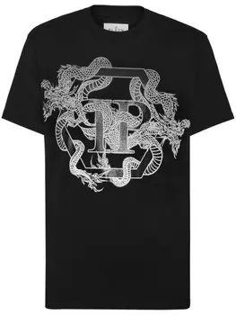 Philipp Plein футболка SS Dragon, черный