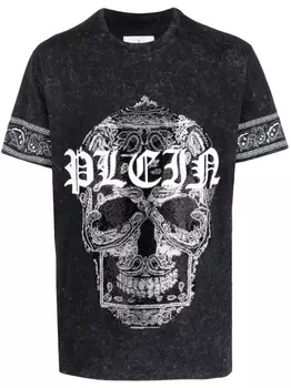 Philipp Plein футболка SS Paisley Strass, черный