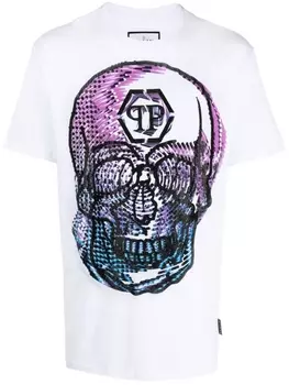 Philipp Plein футболка SS Skull, белый