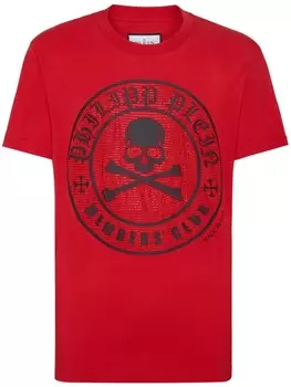 Philipp Plein футболка SS Skull&Bones, красный