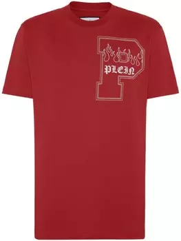 Philipp Plein футболка SS Tattoo с логотипом, красный