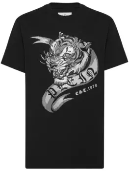 Philipp Plein футболка SS Tattoo с принтом, черный