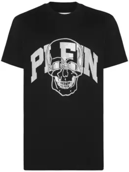 Philipp Plein футболка Tattoo со стразами, черный