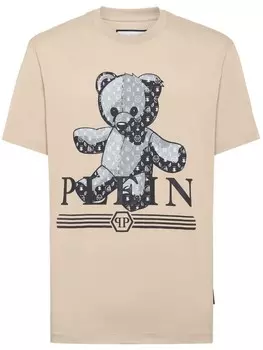 Philipp Plein футболка Teddy Bear, нейтральный цвет