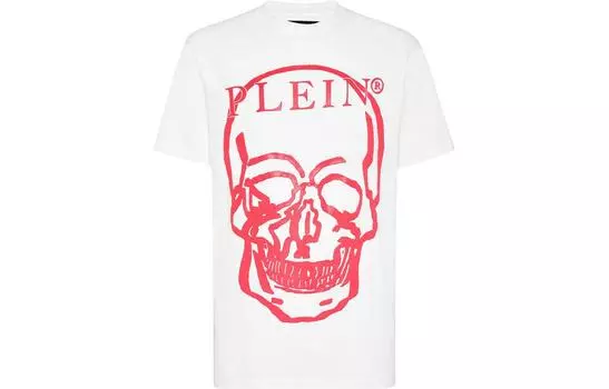 PHILIPP PLEIN Футболка унисекс белые розовые