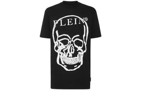 PHILIPP PLEIN Футболка унисекс черно-белые