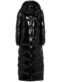 Philipp Plein глянцевый пуховик, черный