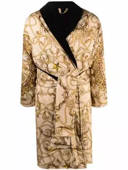 Philipp Plein халат New Baroque, нейтральный цвет