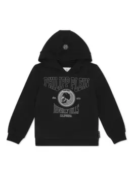 Philipp Plein хлопковая толстовка с логотипом, черный